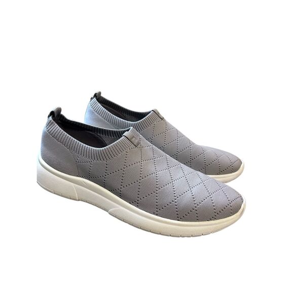 Anne Klein Gray Diamond IFlex Slip-On Aktina Shoes Sneaker Size 9M - Picture 1 of 9